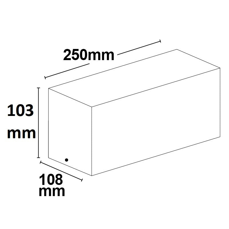 Box-II | Buitenwandlamp | 1xE27 | IP54 | exclusief lichtbron