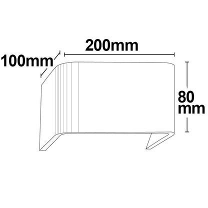 Wandlamp | up&down | IP40 | 6W | warm wit | wit