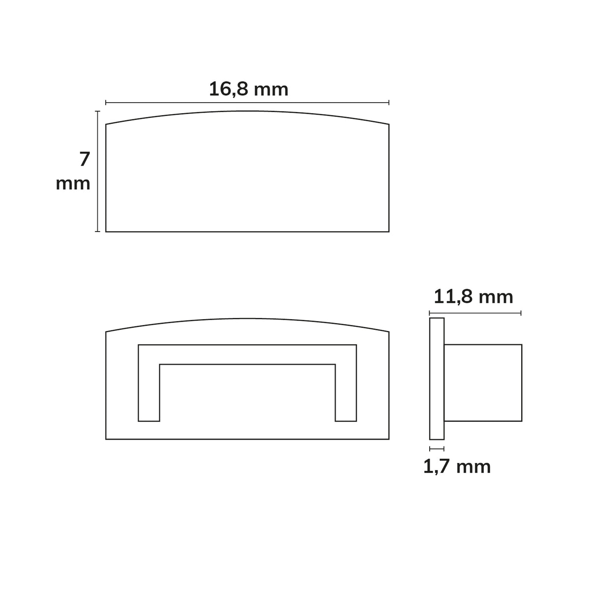 EC35W | Profielaccessoire | eindkap wit | voor SURF12 BORDERLESS FLAT/COVER3