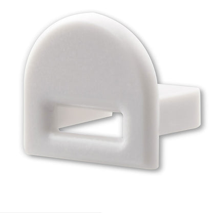 EC38 | Profielaccessoire | eindkap grijs voor SURF12 BORDERLESS FLAT + COVER5 | met kabeldoorvoer
