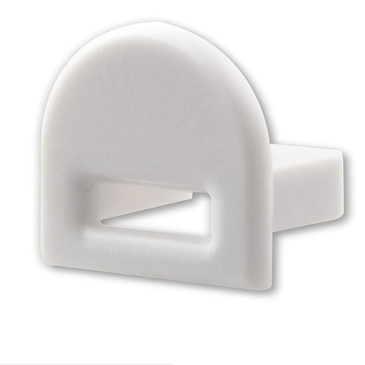 EC38 | Profielaccessoire | eindkap grijs voor SURF12 BORDERLESS FLAT + COVER5 | met kabeldoorvoer