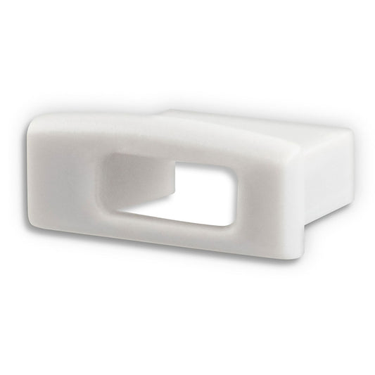 EC36 | Profielaccessoire | eindkap grijs voor SURF12 BORDERLESS FLAT + COVER3 | met kabeldoorvoer