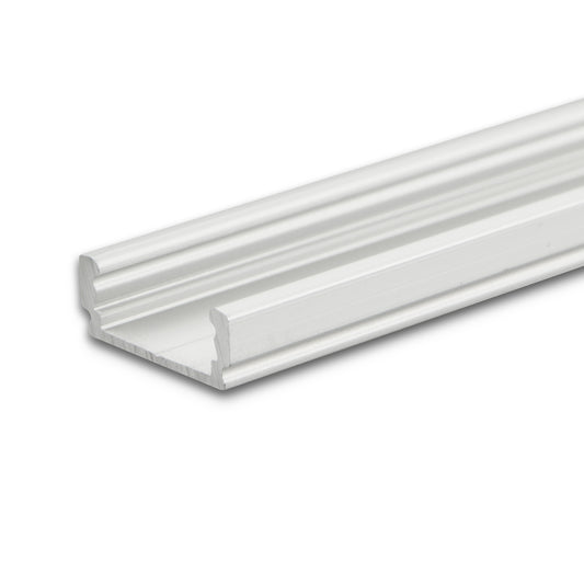 SURF12 FLAT | Aluminium profiel | opbouw | geanodiseerd | 300cm