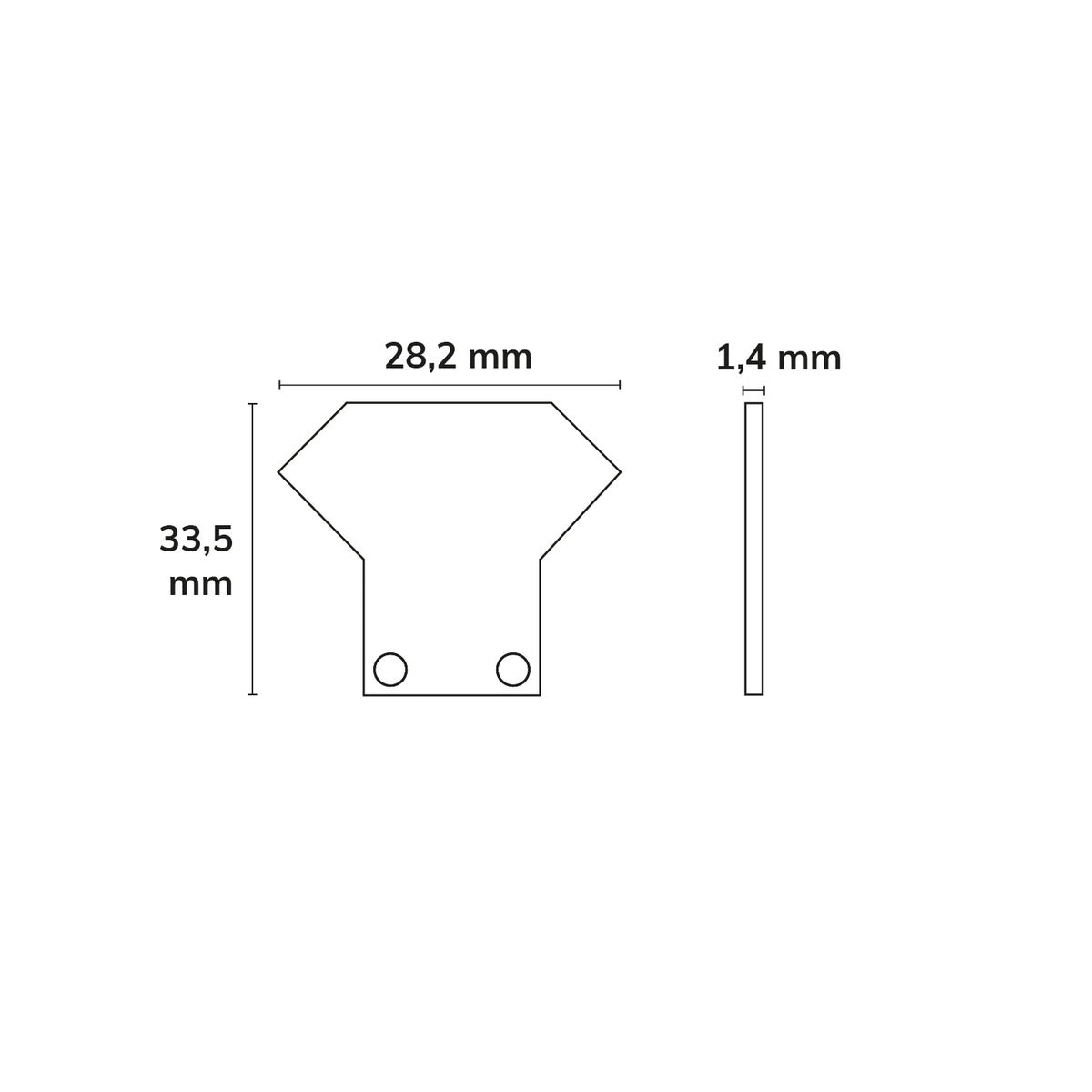 EC33 | Profielaccessoire | eindkap aluminium voor CORNER12 + TUNNEL | 2 stuks