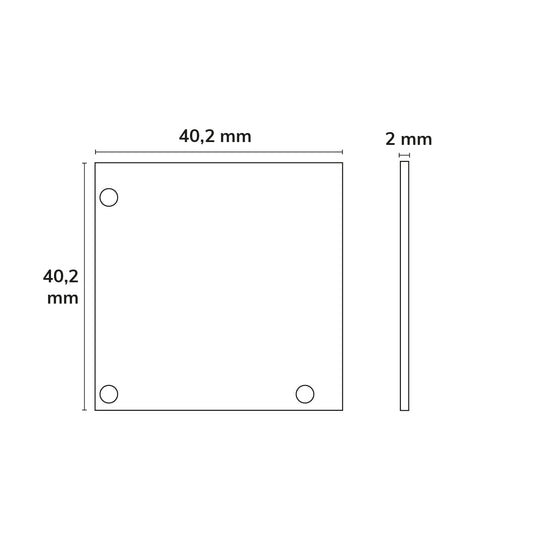 EC52 | Profielaccessoire | eindkap aluminium voor LAMP35(EDGE)/CORNER20 + COVER16 | 2 stuks