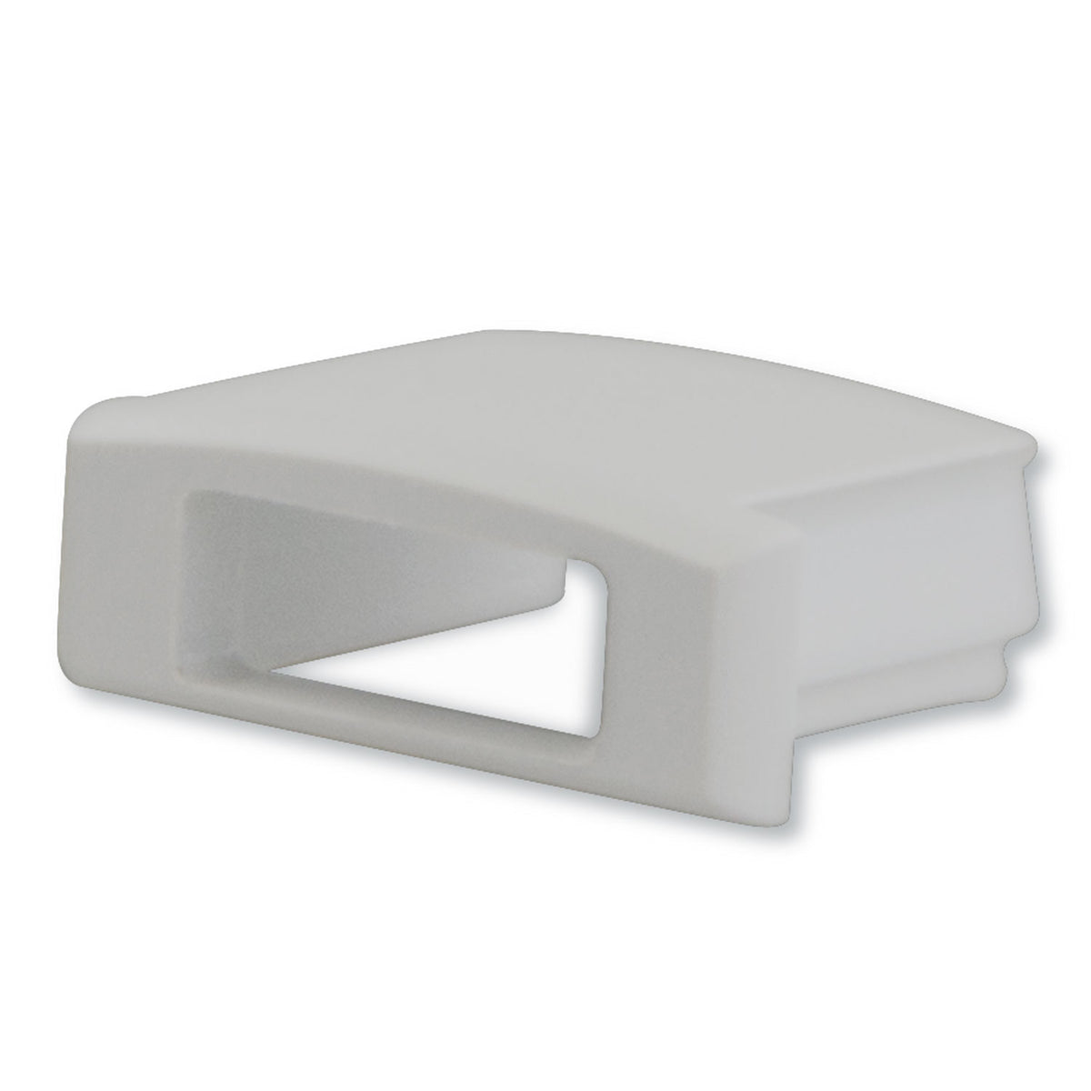 EC2 | Profielaccessoire | eindkap grijs voor SURF12 FLAT | met kabeldoorvoer | 1 stuk