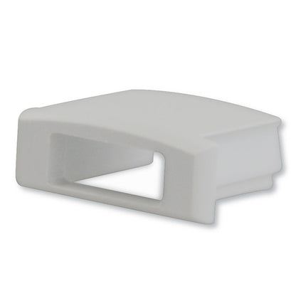 EC2 | Profielaccessoire | eindkap grijs voor SURF12 FLAT | met kabeldoorvoer | 1 stuk