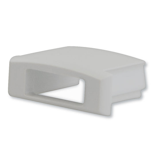 EC2 | Profielaccessoire | eindkap grijs voor SURF12 FLAT | met kabeldoorvoer | 1 stuk