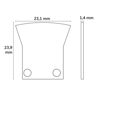 EC9 | Profielaccessoire | eindkap aluminium voor DIVE12 + TUNNEL | 2 stuks