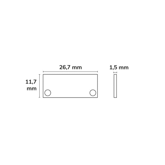 EC43 | Profielaccessoire | eindkap aluminium voor SURF/DIVE20 FLAT + COVER10 | 2 stuks