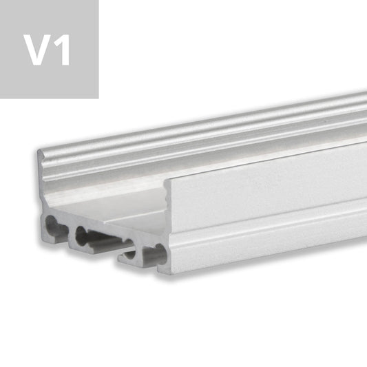 SURF20 FLAT V1 | Aluminium profiel | opbouw | geanodiseerd