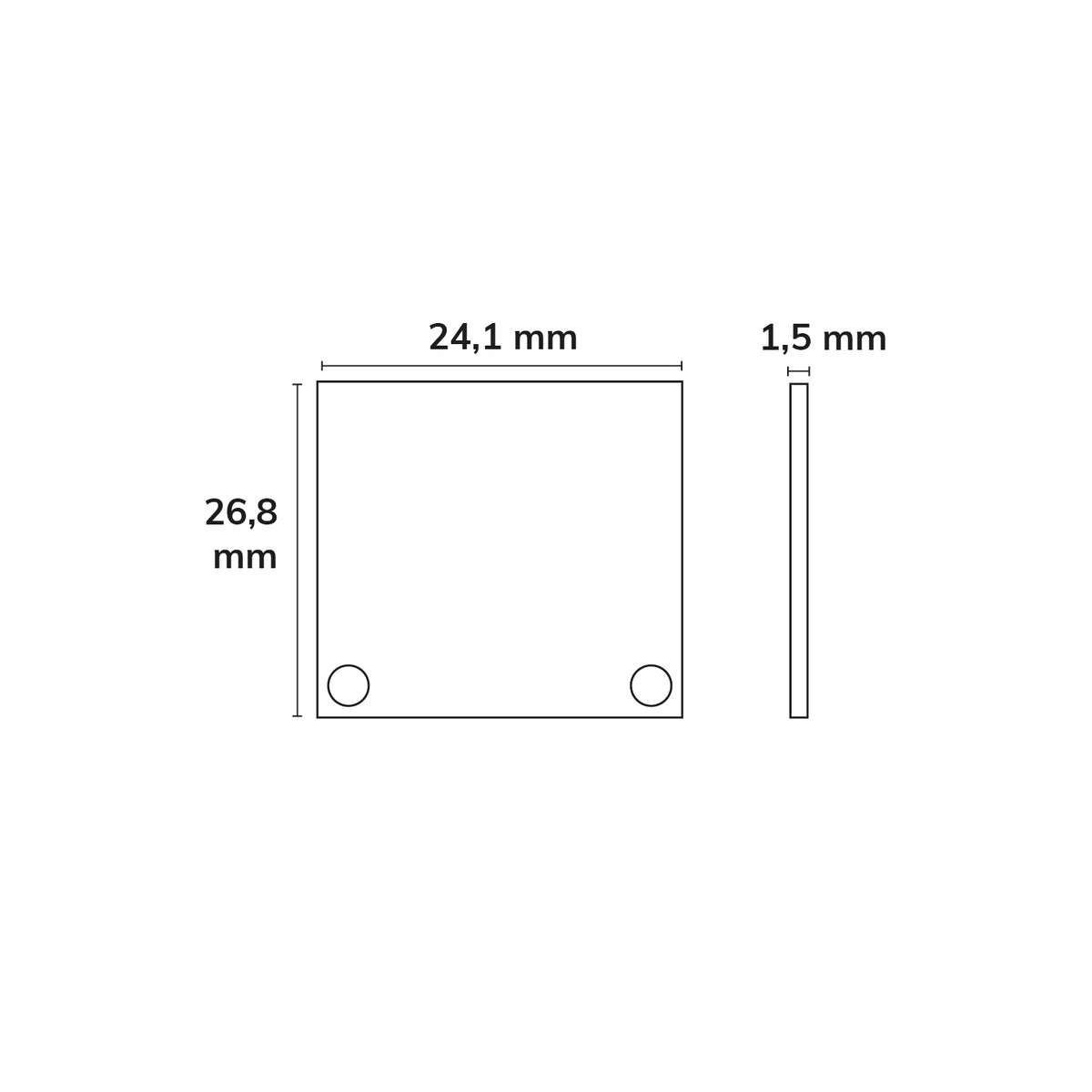 EC44 | Profielaccessoire | eindkap aluminium voor SURF/DIVE20 FLAT + COVER11 | 2 stuks