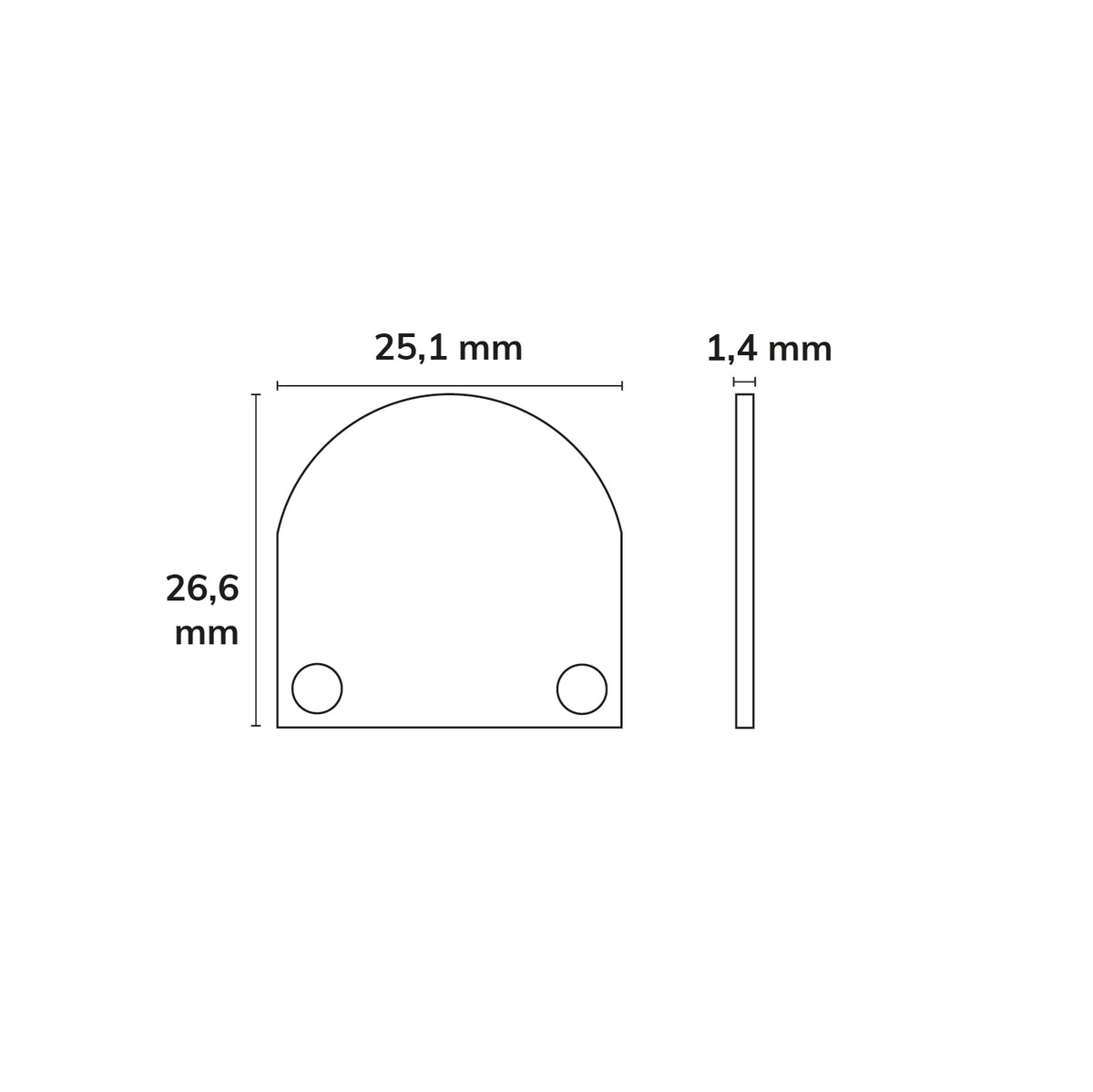 EC46 | Profielaccessoire | eindkap | zwart RAL 9005 | SURF/DIVE20 FLAT | COVER13 | 2 stuks
