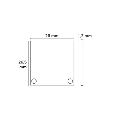 SURF20/DIVE20 | Profielaccessoire | Eindkap EC47 | aluminium | voor COVER10 | 2 stuks