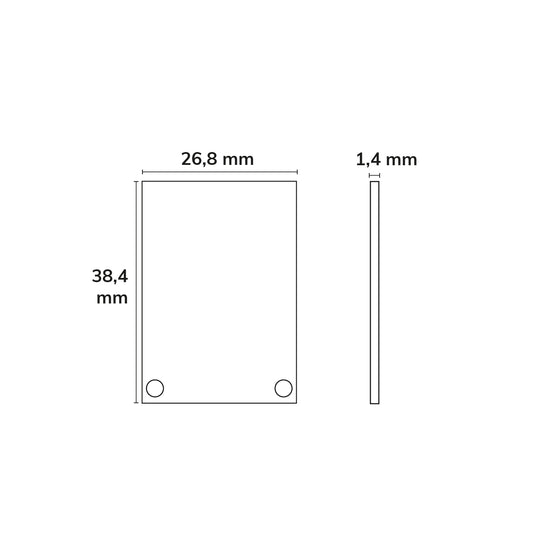 SURF20/DIVE20 | Profielaccessoire | Eindkap EC48 | aluminium | voor COVER11/COVER35 | 2 stuks
