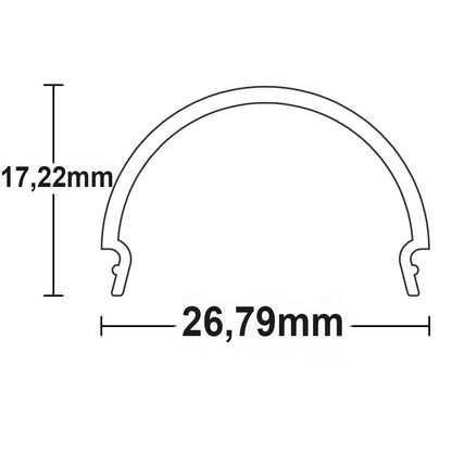 COVER13 | Profielaccessoire | Afdekking opaal | 200cm | voor SURF20 (FLAT)