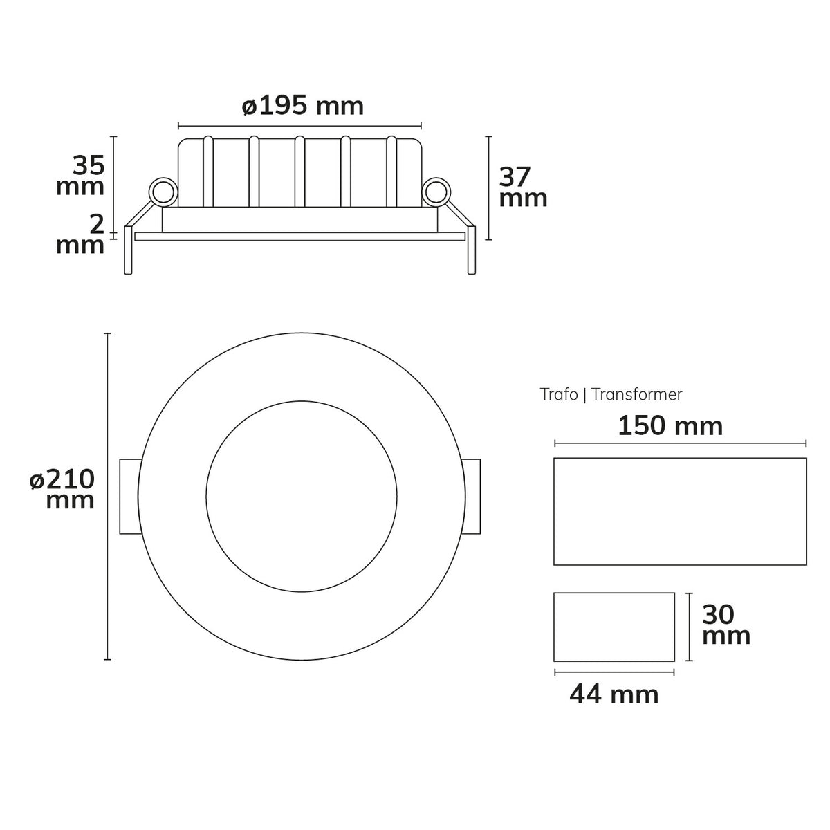 Downlight | ultravlak | CCT 2600/3100/4000K | dimbaar
