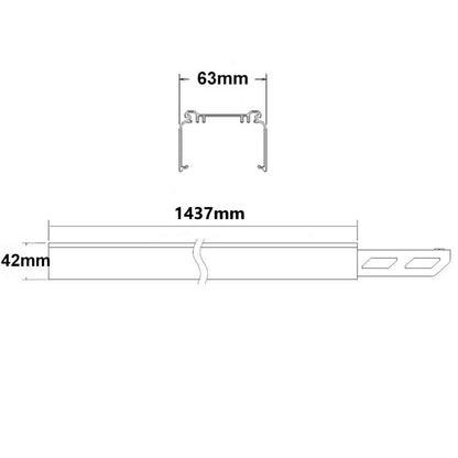 FastFix S | Draagrail | 1,5m | stroomvoerend