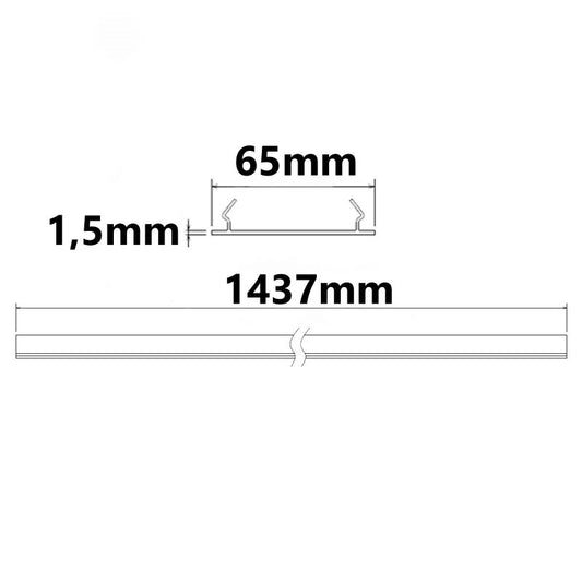 FastFix S | Lichtlijnaccessoire | Blindafdekking 1,5m