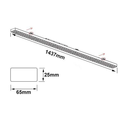 FastFix IP54 | Lichtlijnmodule | 1,5m | 25-75W | IP54 | DALI dimbaar