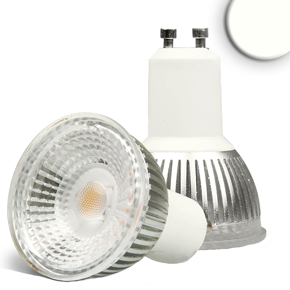 GU10 glas COB | LED-lamp | dimbaar | 6W | 70°