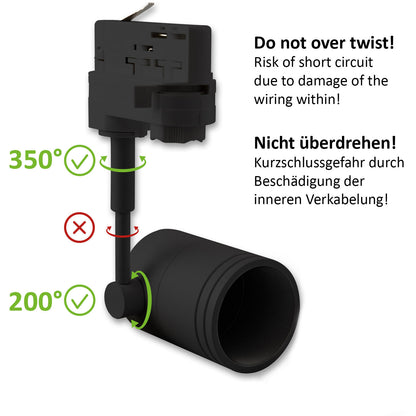 Railaccessoire | 3-fase | adapter voor GU10 spots