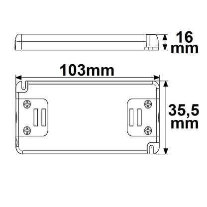 LED driver | 12V | 0-15W | ultravlak | smal