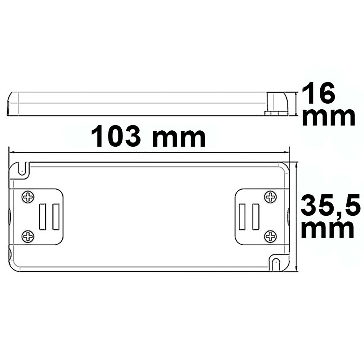 LED driver | 24V | 0-15W | ultravlak | smal