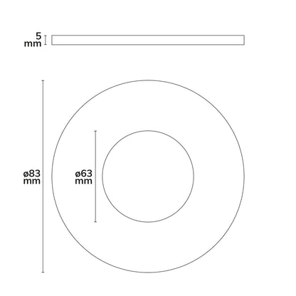 Sys-68 | Inbouwframe | afdekring rond | RVS