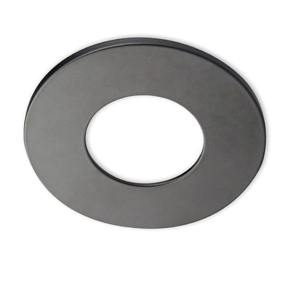 Sys-68 | Inbouwframe | afdekring rond | zwart mat