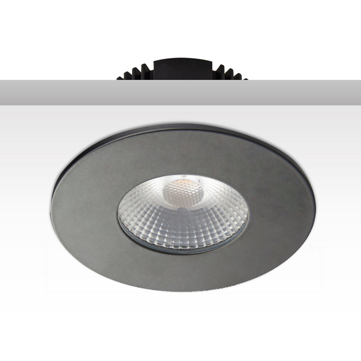 Sys-68 | Inbouwframe | afdekring rond | zwart mat