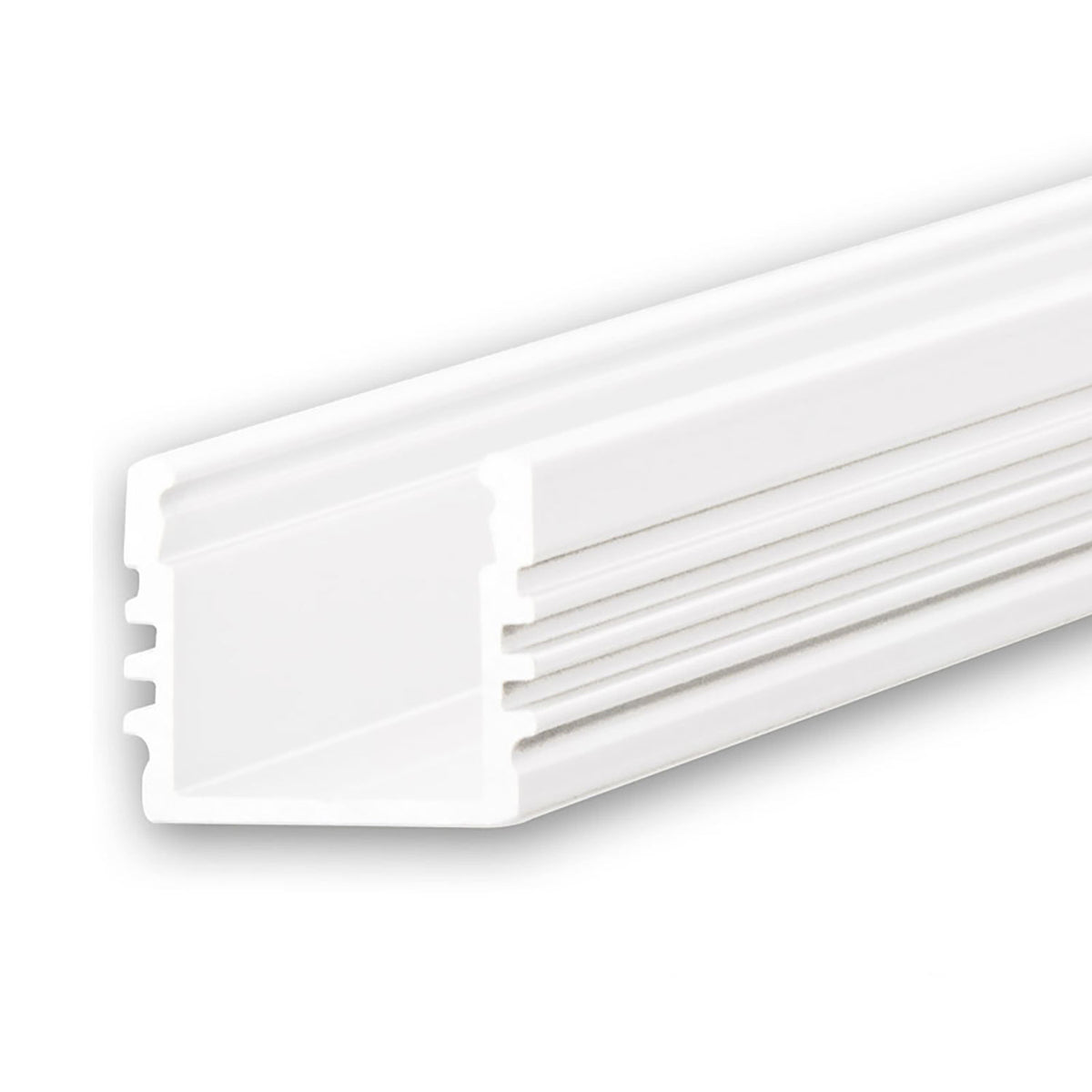 SURF12 | Aluminium profiel | opbouw | wit RAL9010 | 200cm