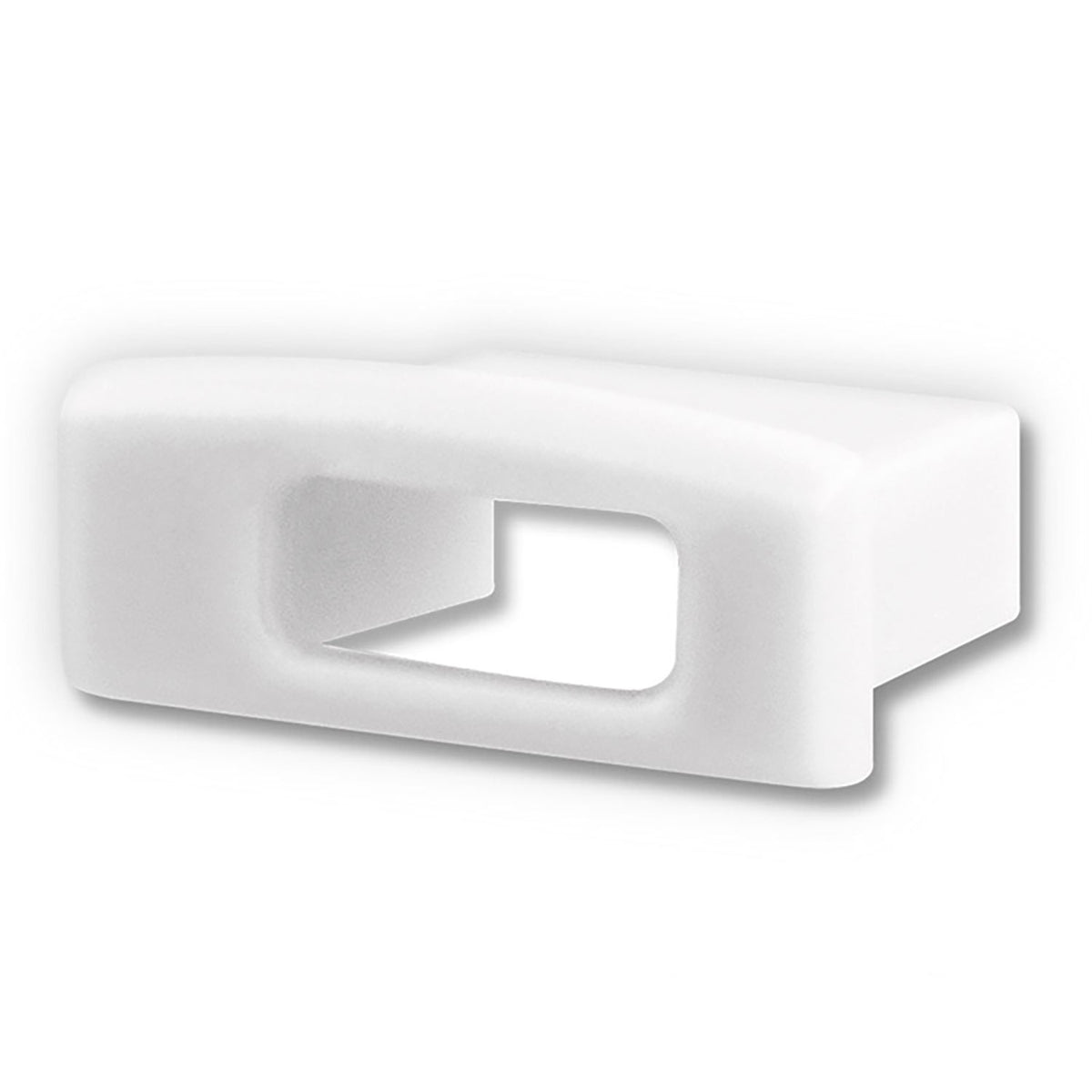 EC36W | Profielaccessoire | eindkap wit met kabeldoorvoer | voor SURF12 BORDERLESS FLAT/COVER3
