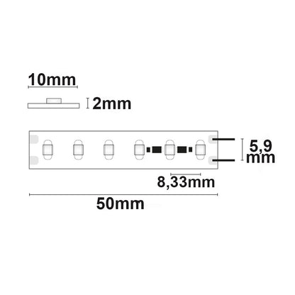 CRI940 CC | LED-strip | 15m | 4000K | 12W/m | 24V | IP20