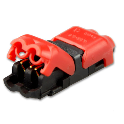 Connector | snelklem kabel | recht | 2-polig