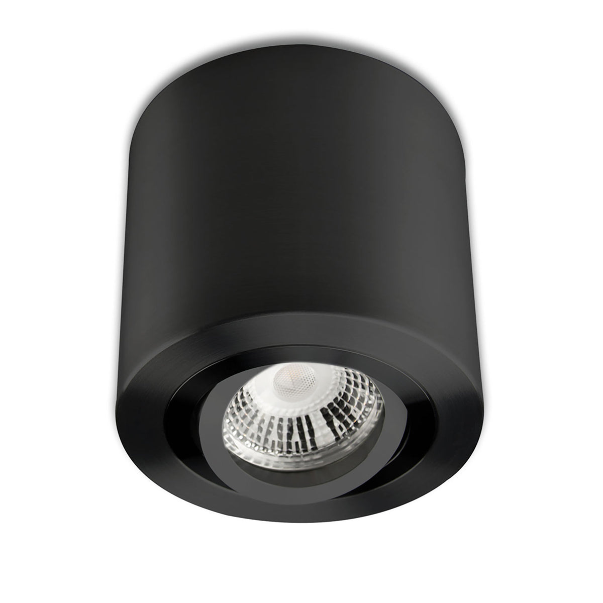 Opbouwarmatuur | rond | voor GU10/MR16 | aluminium zwart | exclusief lichtbron