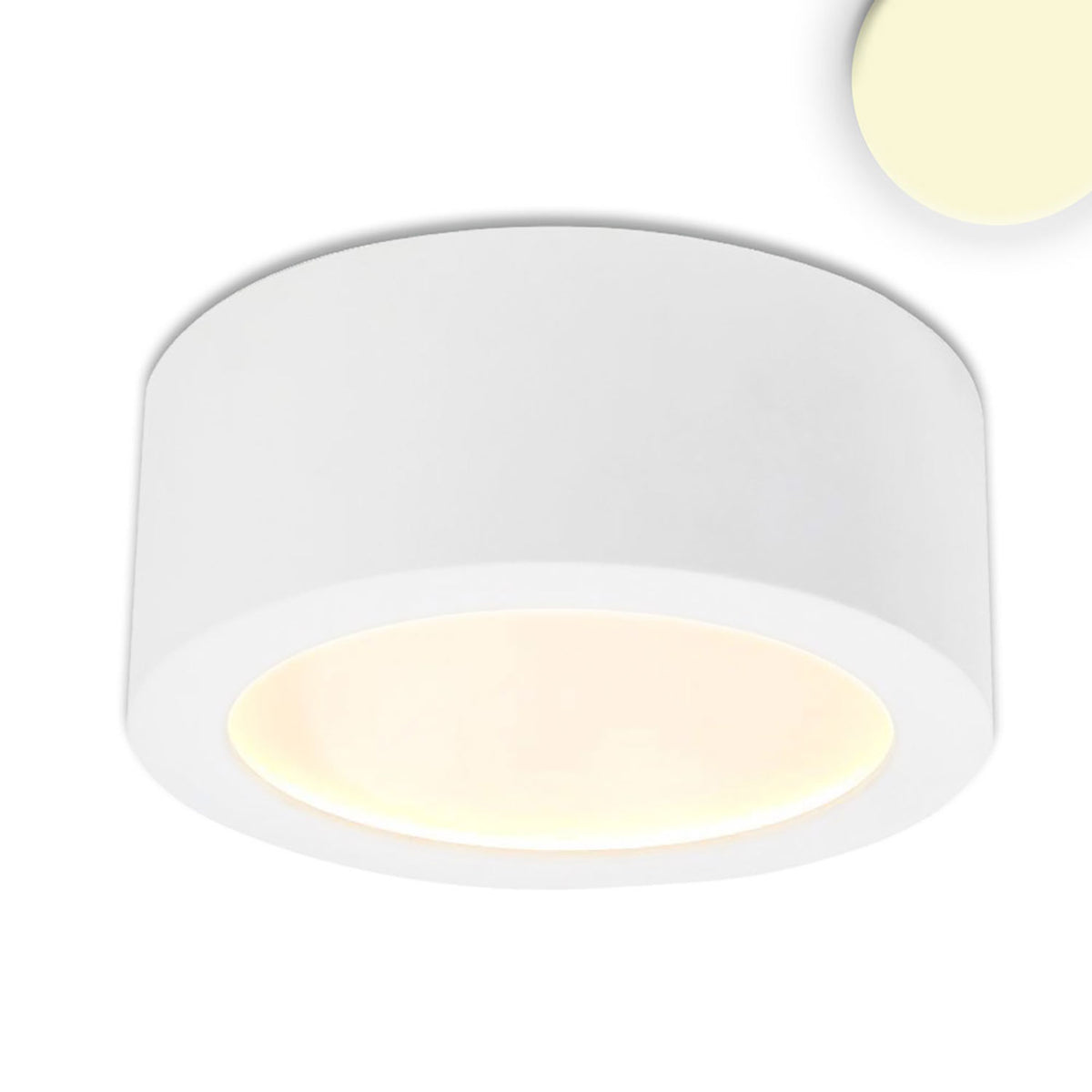 LUNA | Opbouwarmatuur | rond | Ø106,5mm | indirect licht | dimbaar | 8W | warm wit