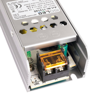 LED driver | 24V | 0-100W | roosterbehuizing | plat