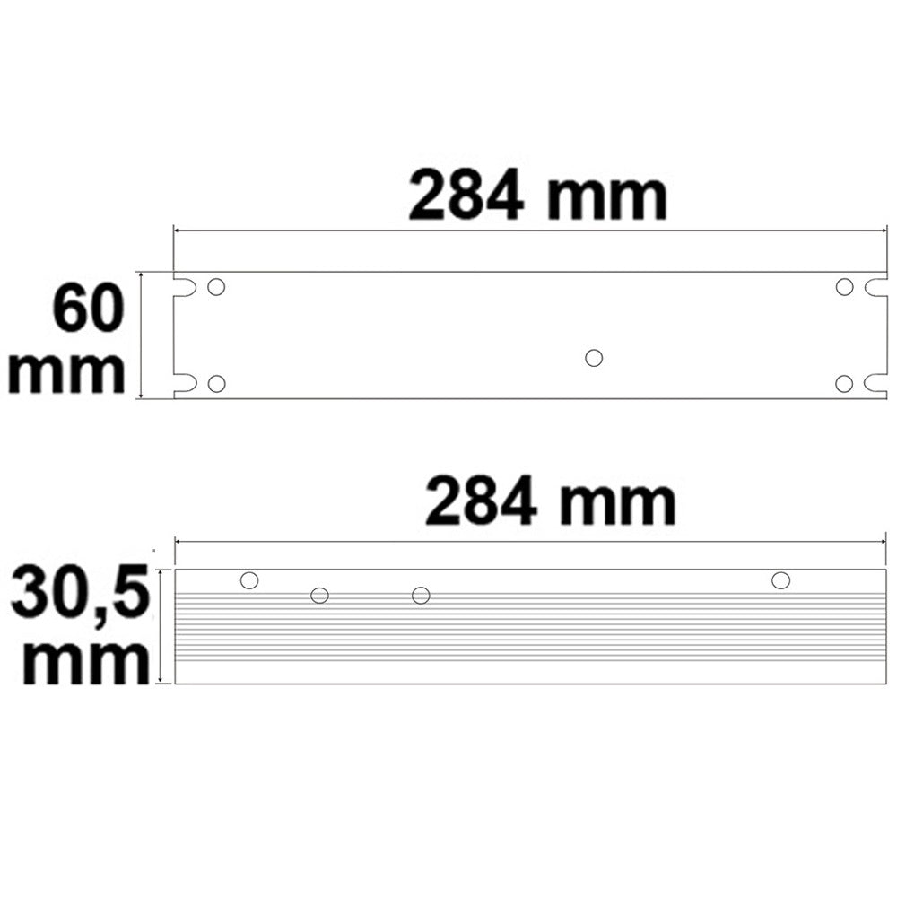 LED driver | 24V | 0-300W | roosterbehuizing | plat