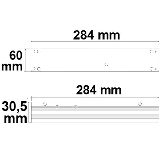 LED driver | 24V | 0-300W | roosterbehuizing | plat