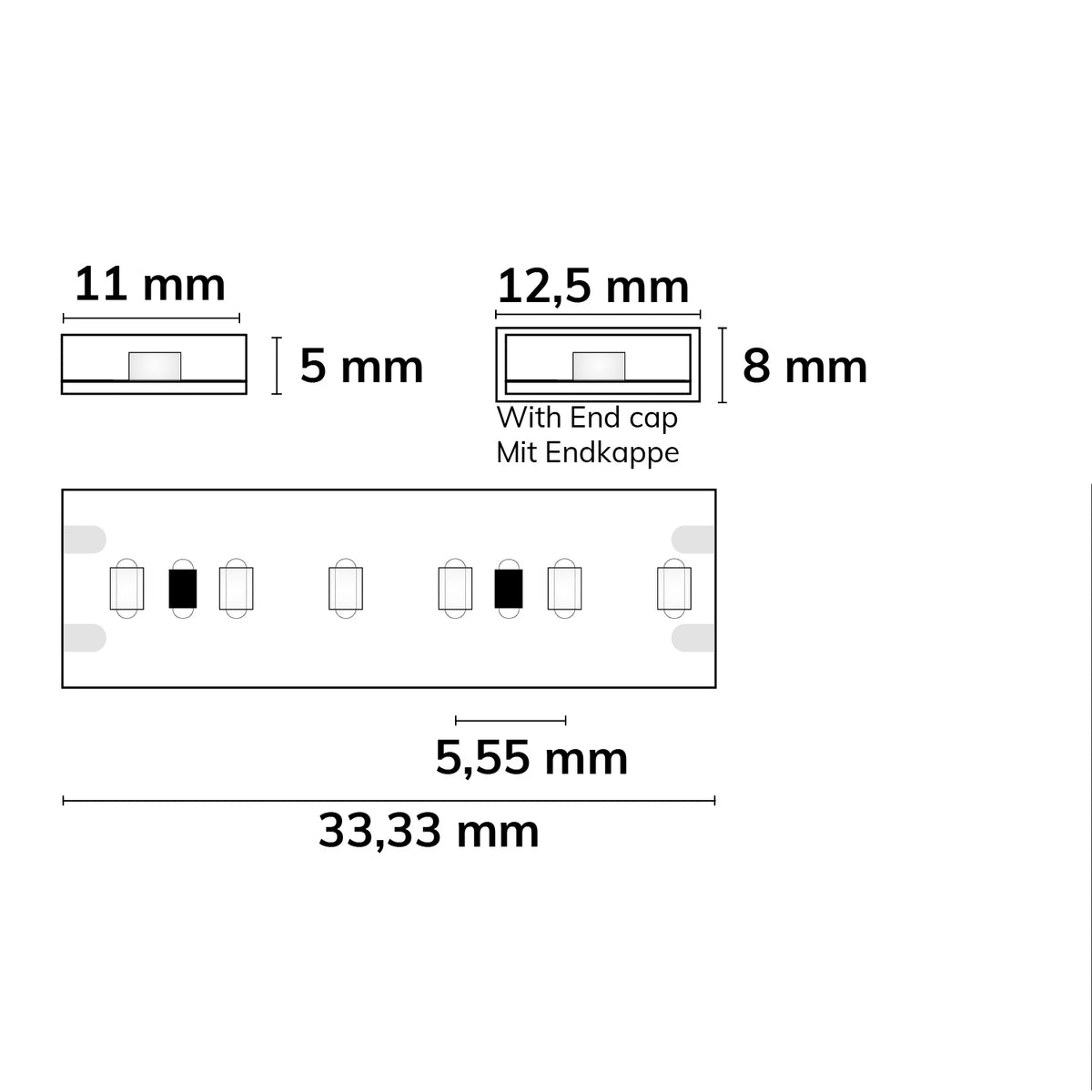 Linear11 CRI930 | LED-strip | 5m | 3000K | 6W/m | 24V | IP54