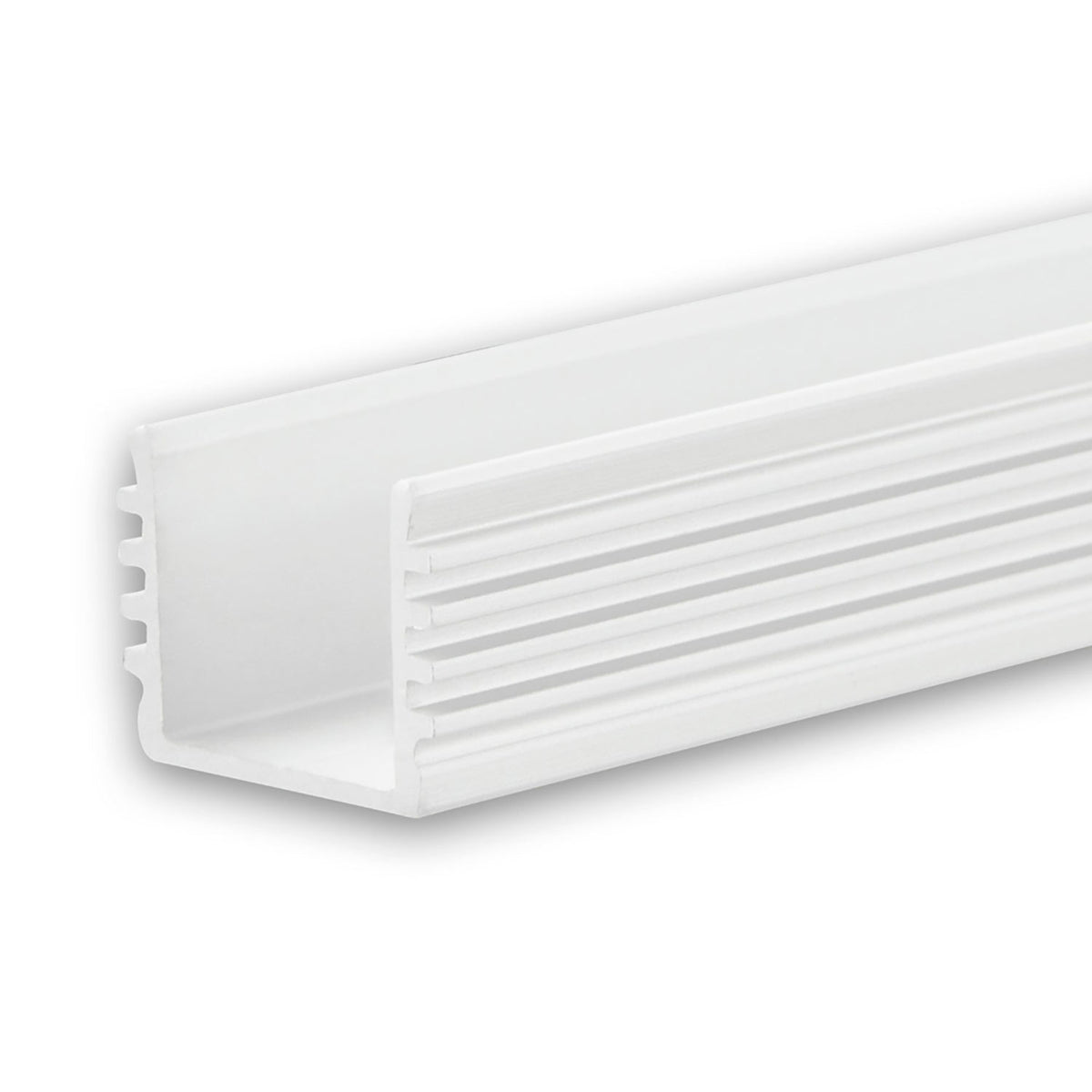 SURF12 BORDERLESS | Aluminium profiel | opbouw | wit RAL 9010 | 200cm