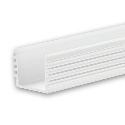 SURF12 BORDERLESS | Aluminium profiel | opbouw | wit RAL 9010 | 200cm