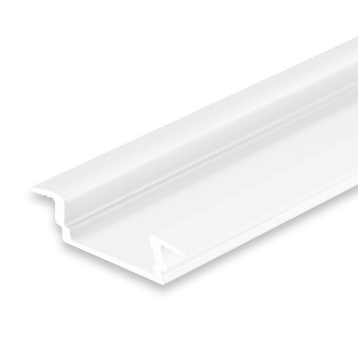DIVE12 FLAT | Aluminium profiel | inbouw | wit RAL 9010 | 200cm