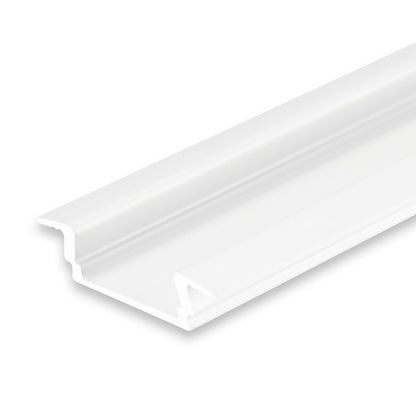 DIVE12 FLAT | Aluminium profiel | inbouw | wit RAL 9010 | 200cm