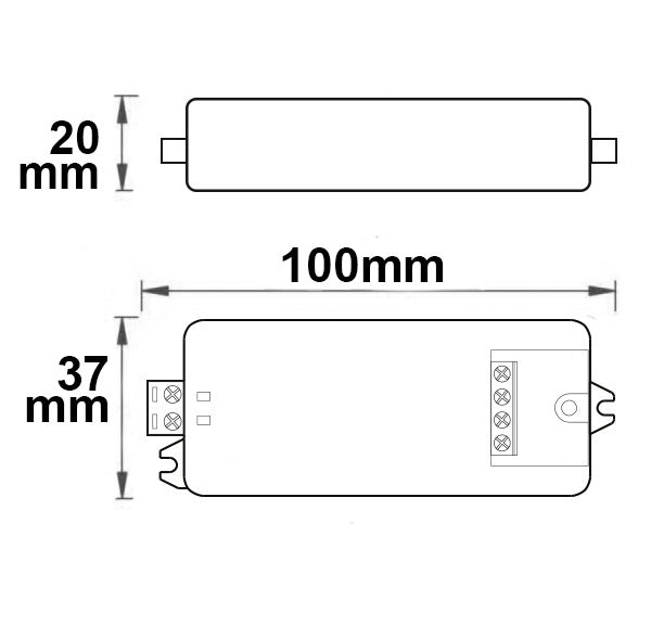 DALI | Dimmer | 1 adres | PWM | 1-kanaals | 12-36V | 8A