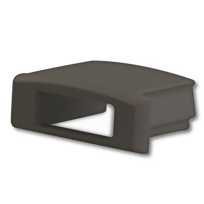 EC2B | Profielaccessoire | eindkap zwart met kabeldoorvoer | voor SURF12 FLAT