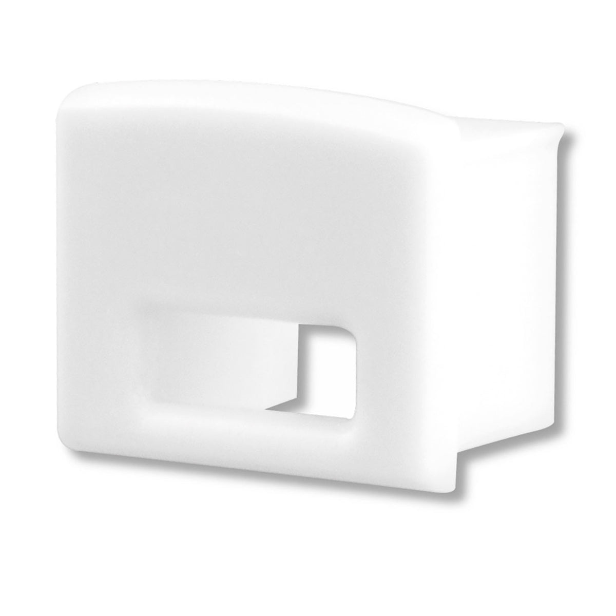 EC11W | Profielaccessoire | eindkap wit met kabeldoorvoer | voor SURF12 BORDERLESS