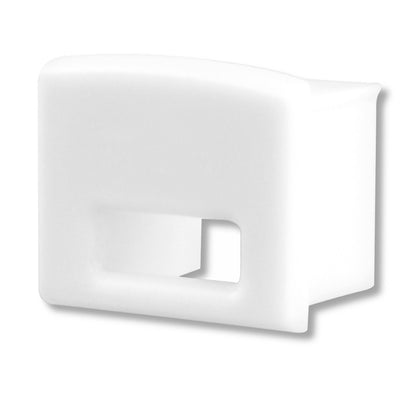 EC11W | Profielaccessoire | eindkap wit met kabeldoorvoer | voor SURF12 BORDERLESS