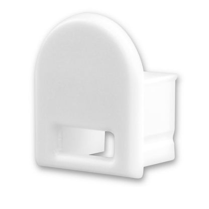 EC14W | Profielaccessoire | eindkap wit met kabeldoorvoer | voor SURF12 BORDERLESS